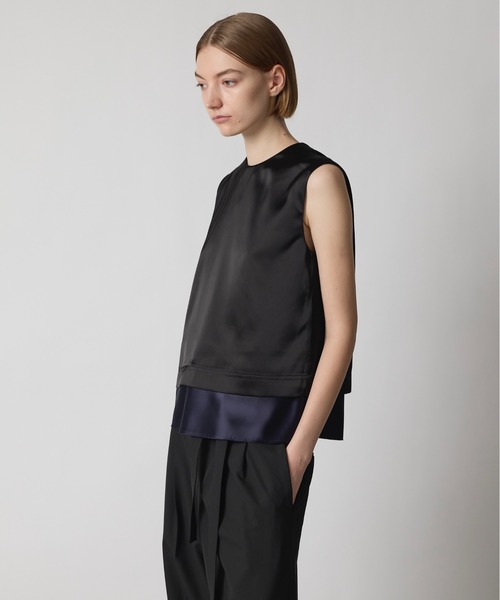 CINOH（チノ）の「BLACK FORMAL スリーブレスブラウス（シャツ/ブラウス・レディース・ブラック・38/36）」の11枚目の写真