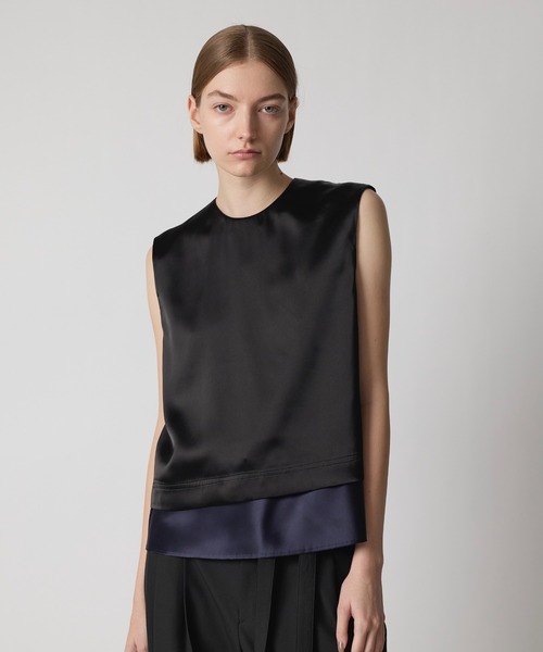 CINOH（チノ）の「BLACK FORMAL スリーブレスブラウス（シャツ/ブラウス・レディース・ブラック・38/36）」の12枚目の写真