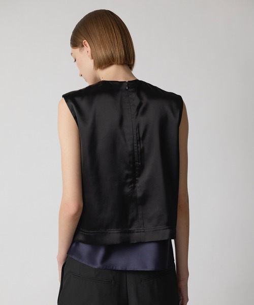 CINOH（チノ）の「BLACK FORMAL スリーブレスブラウス（シャツ/ブラウス・レディース・ブラック・38/36）」の13枚目の写真