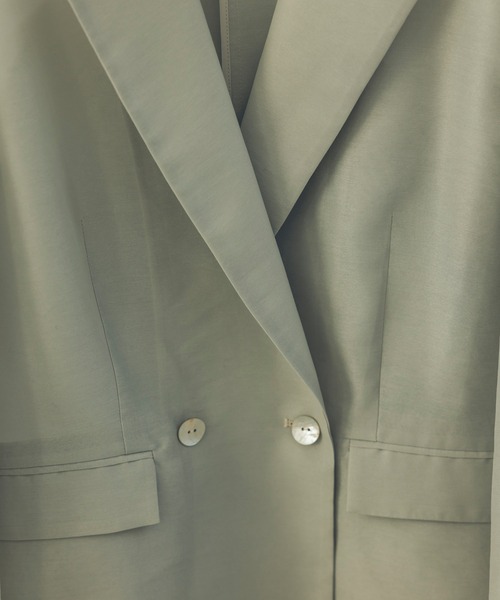 anuans(アニュアンス)の「エアリーシアージャケット(テーラードジャケット・レディース・ピンク/ベージュ/チャコールグレー・SMALL/MEDIUM)」の10枚目の写真