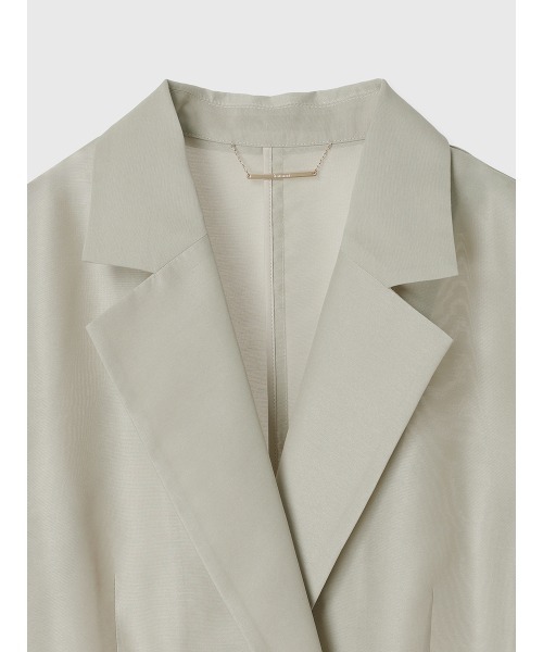 【新品】anuans エアリーシアージャケット エアリーシアージャケット(S BEIGE): アウターanuans