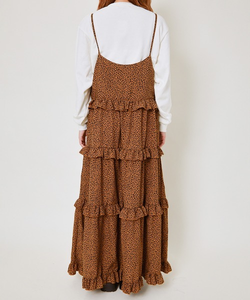 GORGE（ゴージ）の「柄ティアードワンピース（ワンピース・レディース・ピンク/ブラウン/レッド/アイボリー系・F）」の13枚目の写真