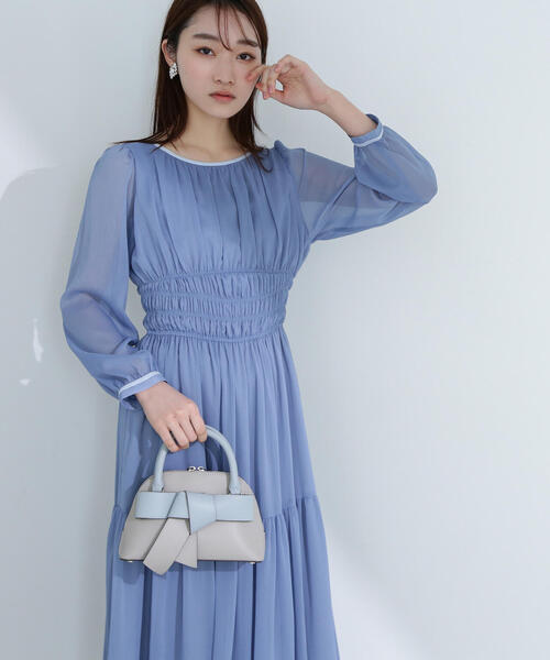 【匿名配送】 NATURAL BEAUTY オシャレなワンピース✨ NATURAL BEAUTY BASIC ワンピース バイカラーハートネックニット