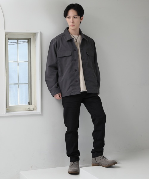 TopIsm(トップイズム)の「【2025】リップストップ CPO シャツジャケット(カバーオール・メンズ・ベージュ/カーキ/グレー/ブラック・LL/L/M)」の10枚目の写真