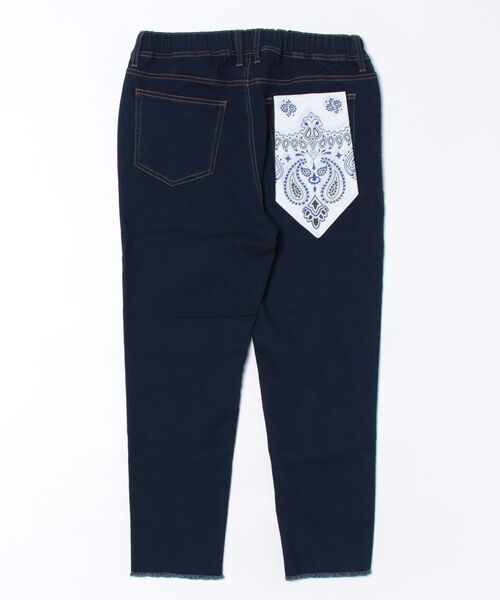 ANTIBAL（アンティバル）の「【ANTIBAL】ストレッチデニム　カットオフロングパンツ（デニムパンツ・メンズ・ブルー/ネイビー/サックスブルー・3/2）」の4枚目の写真