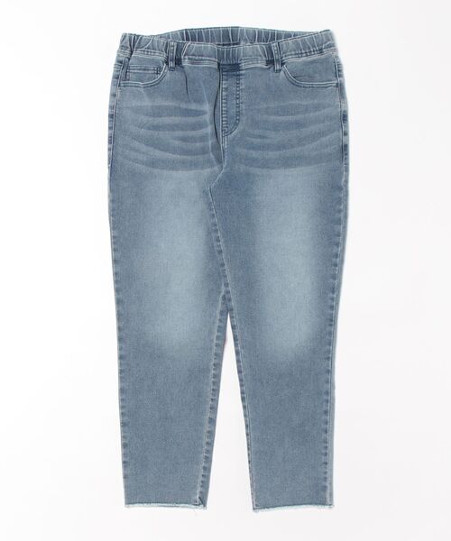 ANTIBAL（アンティバル）の「【ANTIBAL】ストレッチデニム　カットオフロングパンツ（デニムパンツ・メンズ・ブルー/ネイビー/サックスブルー・3/2）」の5枚目の写真