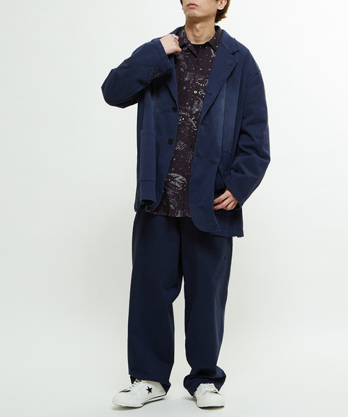 CONVERSE TOKYO(コンバーストウキョウ)の「PIGMENT DYE SWEAT PANTS(スウェットパンツ・レディース・ネイビー/スミクロ/クリーム・SMALL/MEDIUM)」の5枚目の写真
