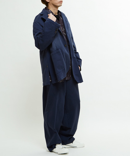 CONVERSE TOKYO(コンバーストウキョウ)の「PIGMENT DYE SWEAT PANTS(スウェットパンツ・レディース・ネイビー/スミクロ/クリーム・SMALL/MEDIUM)」の6枚目の写真
