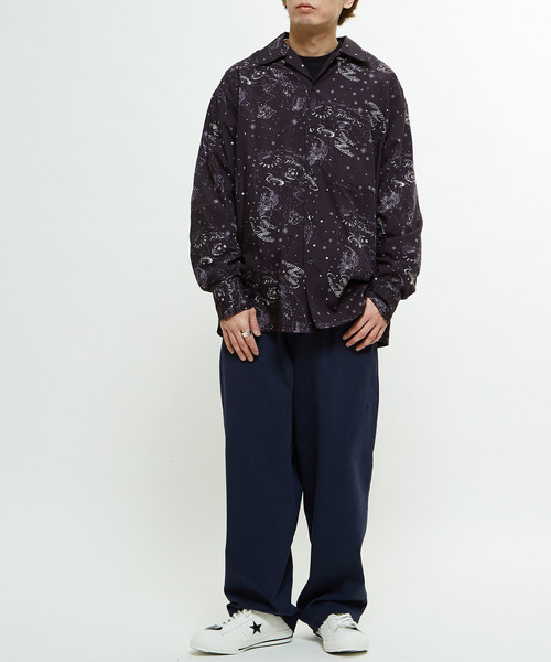 CONVERSE TOKYO(コンバーストウキョウ)の「PIGMENT DYE SWEAT PANTS(スウェットパンツ・レディース・ネイビー/スミクロ/クリーム・SMALL/MEDIUM)」の7枚目の写真