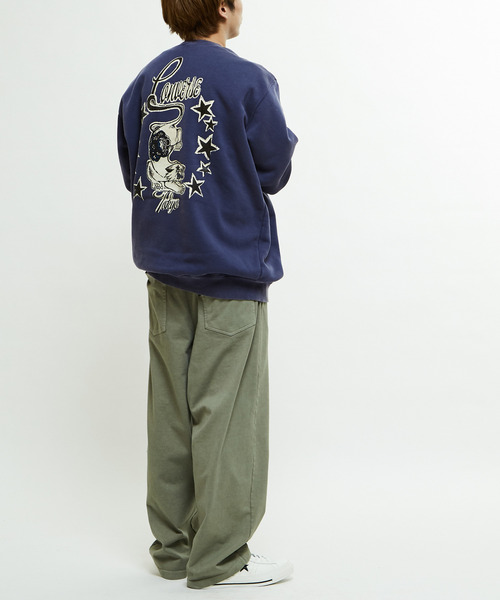 CONVERSE TOKYO(コンバーストウキョウ)の「PIGMENT DYE SWEAT PANTS(スウェットパンツ・レディース・ネイビー/スミクロ/クリーム・SMALL/MEDIUM)」の12枚目の写真