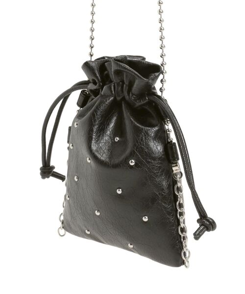 MURUA（ムルーア）の「チェーンショルダースタッズバッグ（ショルダーバッグ・レディース・ブラウン/ブラック/グレー・FREE）」の19枚目の写真