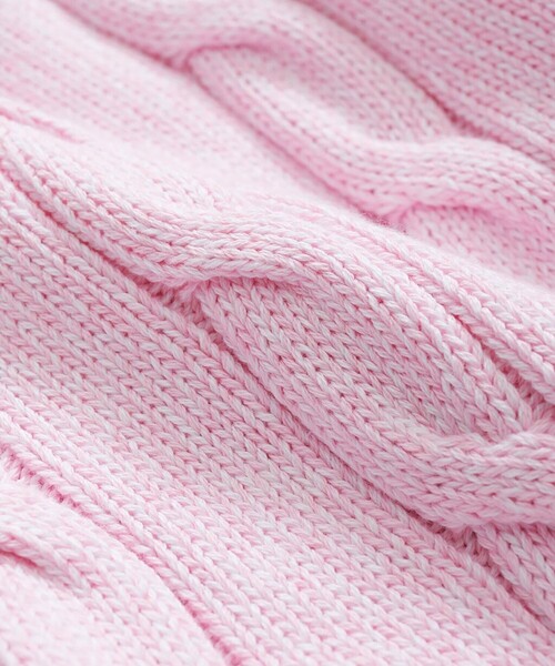 BROOKS BROTHERS（ブルックスブラザーズ）の「コットン ケーブル Vネックテニスセーター（ニット/セーター・メンズ・ライトブルー/ピンク・SMALL/LARGE/MEDIUM/X-LARGE/X-SMALL）」の4枚目の写真