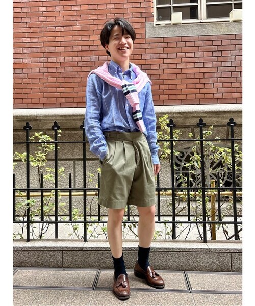 BROOKS BROTHERS（ブルックスブラザーズ）の「コットン ケーブル Vネックテニスセーター（ニット/セーター・メンズ・ライトブルー/ピンク・SMALL/LARGE/MEDIUM/X-LARGE/X-SMALL）」の10枚目の写真