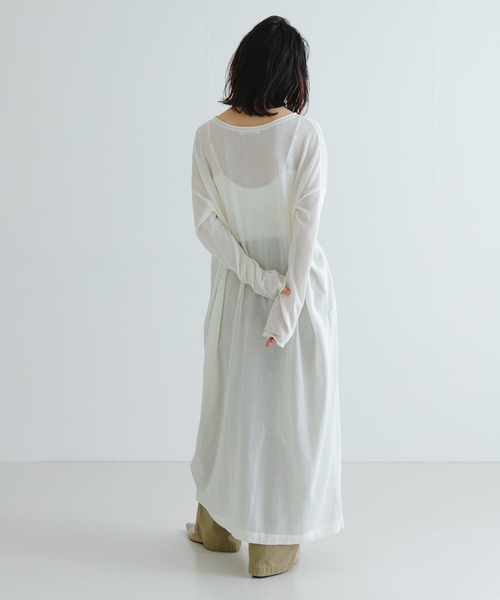 ワンピース Roberto White FORK&SPOON バックレイヤードカットソーワンピース(1 OFF