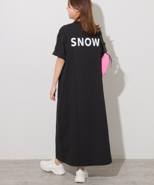 Snow Peak(スノーピーク)の「《追加》別注【Snow Peak/スノーピーク】Tシャツワンピース(ワンピース・レディース・ブラック/ベージュ・FREE)」の10枚目の写真