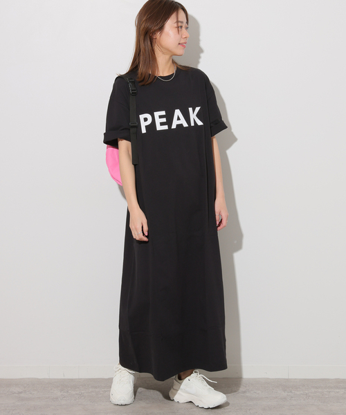 Snow Peak(スノーピーク)の「《追加》別注【Snow Peak/スノーピーク】Tシャツワンピース(ワンピース・レディース・ブラック/ベージュ・FREE)」の12枚目の写真
