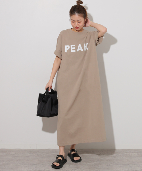 Snow Peak(スノーピーク)の「《追加》別注【Snow Peak/スノーピーク】Tシャツワンピース(ワンピース・レディース・ブラック/ベージュ・FREE)」の15枚目の写真