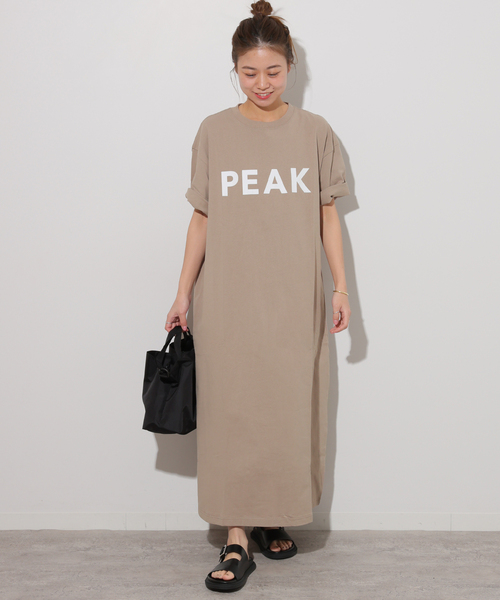 Snow Peak(スノーピーク)の「《追加》別注【Snow Peak/スノーピーク】Tシャツワンピース(ワンピース・レディース・ブラック/ベージュ・FREE)」の16枚目の写真