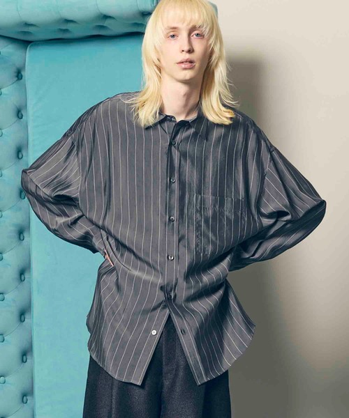 MAISON SPECIAL(メゾンスペシャル)の「《UNISEX》【LIMITED EDITION】Prime-Over Regular Collar Shirt/プライムオーバーレギュラーカラーシャツ【MAISON SPECIAL/メゾンスペシャル】(シャツ/ブラウス・メンズ・アイボリー/その他4/その他5/ピンクベージュ/その他7/その他8/その他9/その他6/その他1/その他2/ダークブラック/キナリ/グレイッシュベージュ/ベージュ/パープル/ダークブラウン/その他3/ブラック/グレー/オフホワイト/サックスブルー/ホワイト・1/2)」の8枚目の写真