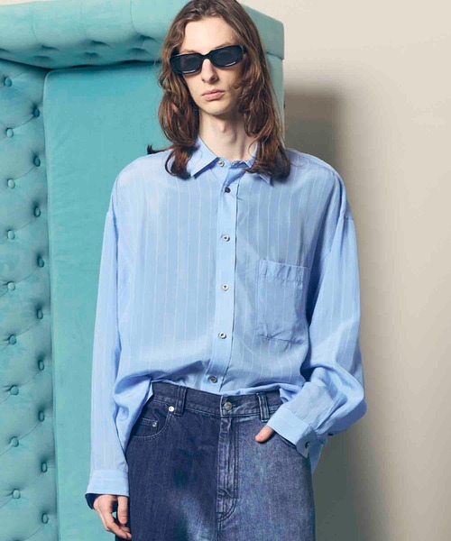MAISON SPECIAL(メゾンスペシャル)の「《UNISEX》【LIMITED EDITION】Prime-Over Regular Collar Shirt/プライムオーバーレギュラーカラーシャツ【MAISON SPECIAL/メゾンスペシャル】(シャツ/ブラウス・メンズ・アイボリー/その他4/その他5/ピンクベージュ/その他7/その他8/その他9/その他6/その他1/その他2/ダークブラック/キナリ/グレイッシュベージュ/ベージュ/パープル/ダークブラウン/その他3/ブラック/グレー/オフホワイト/サックスブルー/ホワイト・1/2)」の11枚目の写真