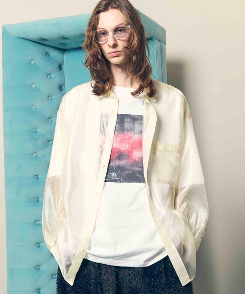 MAISON SPECIAL(メゾンスペシャル)の「《UNISEX》【LIMITED EDITION】Prime-Over Regular Collar Shirt/プライムオーバーレギュラーカラーシャツ【MAISON SPECIAL/メゾンスペシャル】(シャツ/ブラウス・メンズ・アイボリー/その他4/その他5/ピンクベージュ/その他7/その他8/その他9/その他6/その他1/その他2/ダークブラック/キナリ/グレイッシュベージュ/ベージュ/パープル/ダークブラウン/その他3/ブラック/グレー/オフホワイト/サックスブルー/ホワイト・1/2)」の4枚目の写真