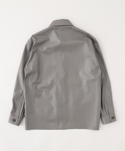 EDIFICE（エディフィス）の「ARMA (アルマ) LUSH Leather Shirt（その他アウター・メンズ・ブラック/ライトグレー・46/48）」の3枚目の写真