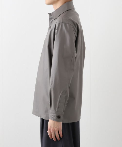 EDIFICE（エディフィス）の「ARMA (アルマ) LUSH Leather Shirt（その他アウター・メンズ・ブラック/ライトグレー・46/48）」の7枚目の写真