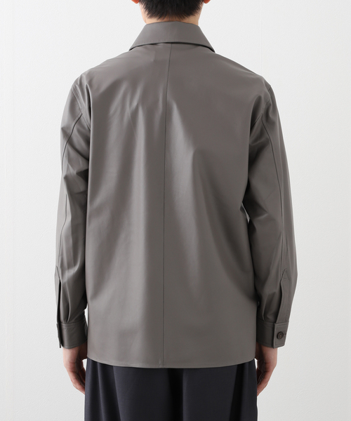 EDIFICE（エディフィス）の「ARMA (アルマ) LUSH Leather Shirt（その他アウター・メンズ・ブラック/ライトグレー・46/48）」の8枚目の写真