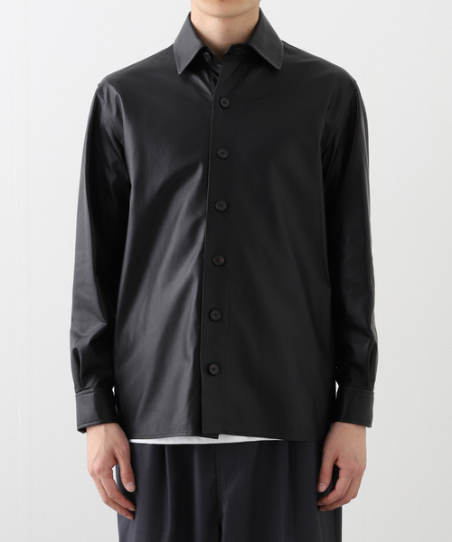 EDIFICE（エディフィス）の「ARMA (アルマ) LUSH Leather Shirt（その他アウター・メンズ・ブラック/ライトグレー・46/48）」の9枚目の写真
