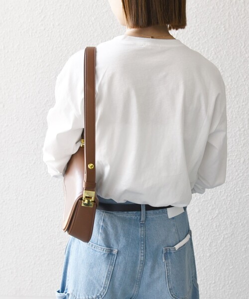 monmimi（モンミミ）の「【SHIPS any別注】MONMIMI:〈洗濯機可能〉ロゴ プリント ロンTEE 25SS（Tシャツ/カットソー・レディース・イエロー/ピンク/ホワイト・ONE SIZE）」の7枚目の写真