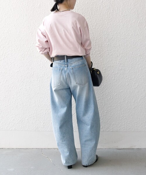 monmimi（モンミミ）の「【SHIPS any別注】MONMIMI:〈洗濯機可能〉ロゴ プリント ロンTEE 25SS（Tシャツ/カットソー・レディース・イエロー/ピンク/ホワイト・ONE SIZE）」の13枚目の写真