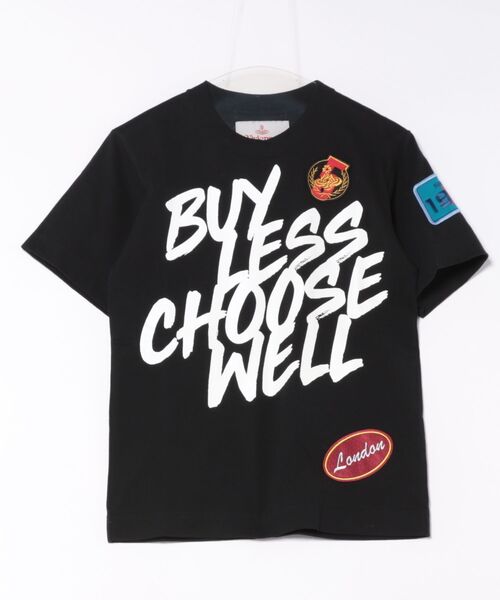 Vivienne*BUY LESS CHOOSE WELL リラックスTシャツ BUY LESS CHOOSE WELL リラックスTシャツ(ブラック)（メンズ