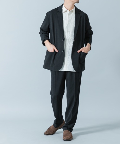 URBAN RESEARCH ROSSO【美品】セットアップ ブラック XL セール】『WEB限定』『XLサイズあり』ウォッシャブルドライシア