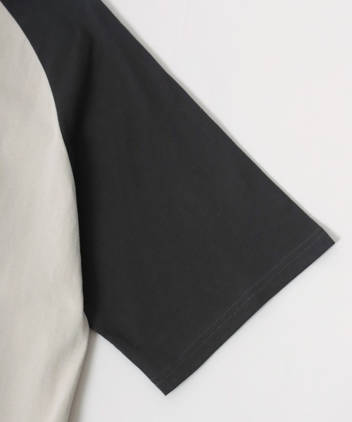 Disney（ディズニー）の「Disney/ディズニー ミッキー ビンテージプリント ラグラン 半袖Tシャツ レディース メンズ（Tシャツ/カットソー・レディース・オレンジ系その他/サックスブルー/ホワイト系その他/スミクロ/ホワイト系その他2/ブラック系その他・M/L/LL）」の8枚目の写真