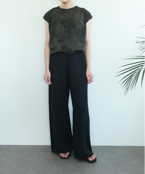 WALANCE（ワランス）の「organic cotton jersey asymmetry tee（タンクトップ・レディース・ブラック系その他/スミクロ/インディゴブルー・FREE）」の16枚目の写真