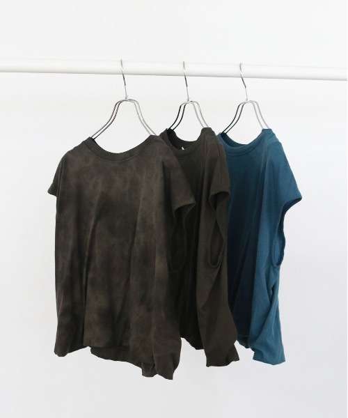 WALANCE（ワランス）の「organic cotton jersey asymmetry tee（タンクトップ・レディース・ブラック系その他/スミクロ/インディゴブルー・FREE）」の11枚目の写真