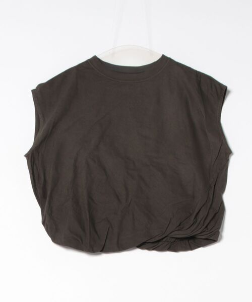 WALANCE（ワランス）の「organic cotton jersey asymmetry tee（タンクトップ・レディース・ブラック系その他/スミクロ/インディゴブルー・FREE）」の4枚目の写真