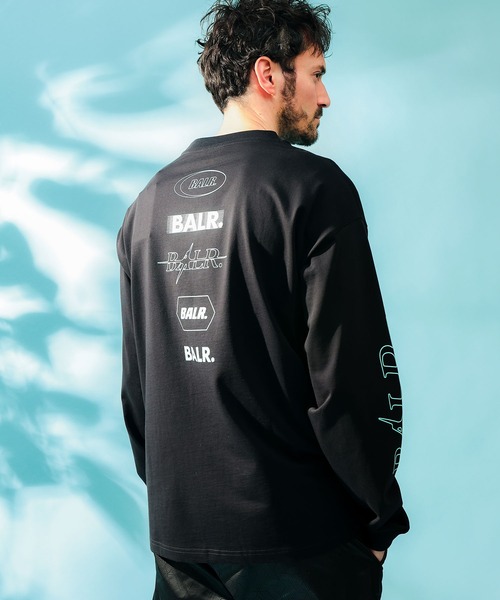 BALR.(ボーラー)の「BALR. (ボーラー) ロゴプリント クルーネック 長袖 Tシャツ(Tシャツ/カットソー・メンズ・ブラック・S/M/L/LL/2XL/XS)」の2枚目の写真