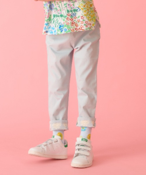 HAKKA KIDS（ハッカキッズ）の「シャリ感ストレッチスリムパンツ（その他パンツ・キッズ・サックスブルー/ピンク/ネイビー・100cm/110cm/120cm/130cm）」の3枚目の写真