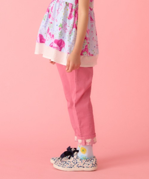 HAKKA KIDS（ハッカキッズ）の「シャリ感ストレッチスリムパンツ（その他パンツ・キッズ・サックスブルー/ピンク/ネイビー・100cm/110cm/120cm/130cm）」の7枚目の写真