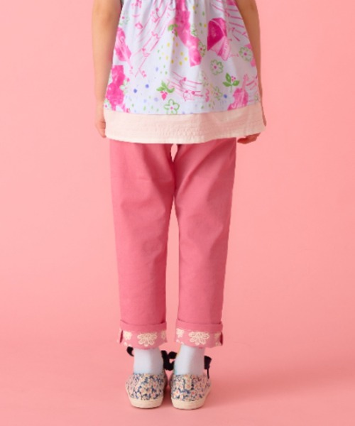 HAKKA KIDS（ハッカキッズ）の「シャリ感ストレッチスリムパンツ（その他パンツ・キッズ・サックスブルー/ピンク/ネイビー・100cm/110cm/120cm/130cm）」の5枚目の写真
