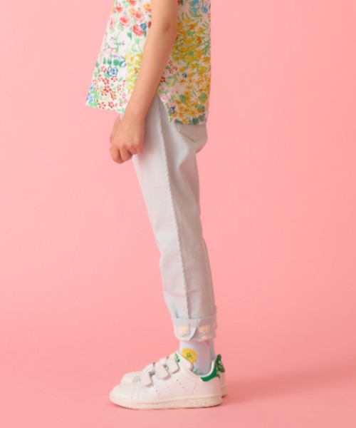 HAKKA KIDS（ハッカキッズ）の「シャリ感ストレッチスリムパンツ（その他パンツ・キッズ・サックスブルー/ピンク/ネイビー・100cm/110cm/120cm/130cm）」の16枚目の写真
