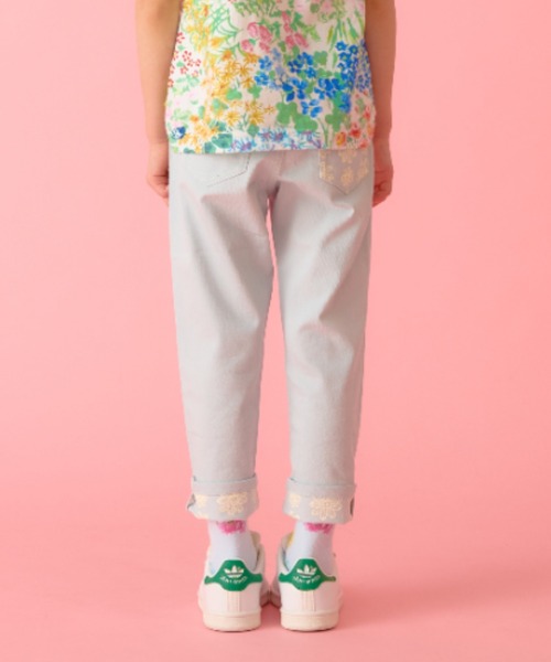 HAKKA KIDS（ハッカキッズ）の「シャリ感ストレッチスリムパンツ（その他パンツ・キッズ・サックスブルー/ピンク/ネイビー・100cm/110cm/120cm/130cm）」の13枚目の写真