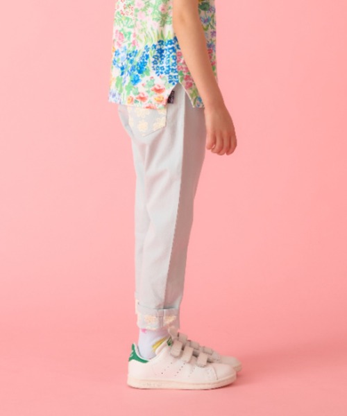 HAKKA KIDS（ハッカキッズ）の「シャリ感ストレッチスリムパンツ（その他パンツ・キッズ・サックスブルー/ピンク/ネイビー・100cm/110cm/120cm/130cm）」の17枚目の写真