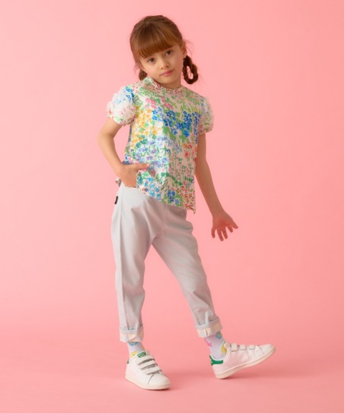 HAKKA KIDS（ハッカキッズ）の「シャリ感ストレッチスリムパンツ（その他パンツ・キッズ・サックスブルー/ピンク/ネイビー・100cm/110cm/120cm/130cm）」の18枚目の写真