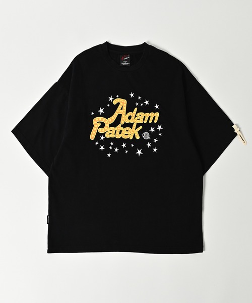 ADAM PATEK（アダムパテック）の「【ADAMPATEK/アダムパテック】disco logo short sleeve T/ディスコロゴプリントT（Tシャツ/カットソー・レディース・パープル/ホワイト/ブラック・1/2）」の2枚目の写真