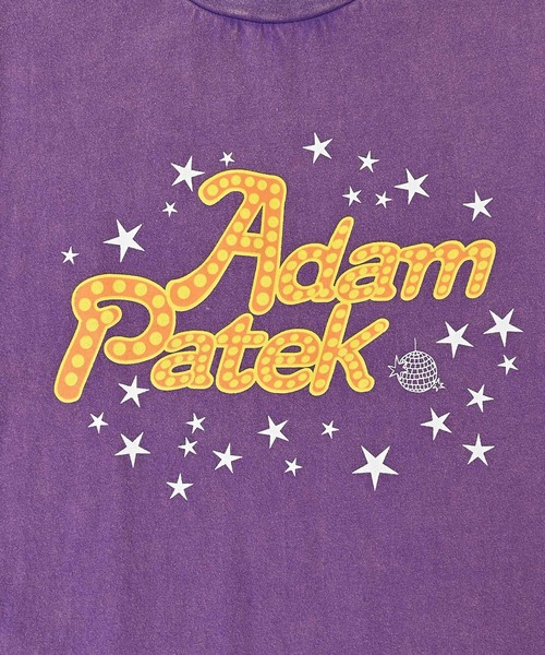 ADAM PATEK（アダムパテック）の「【ADAMPATEK/アダムパテック】disco logo short sleeve T/ディスコロゴプリントT（Tシャツ/カットソー・レディース・パープル/ホワイト/ブラック・1/2）」の11枚目の写真