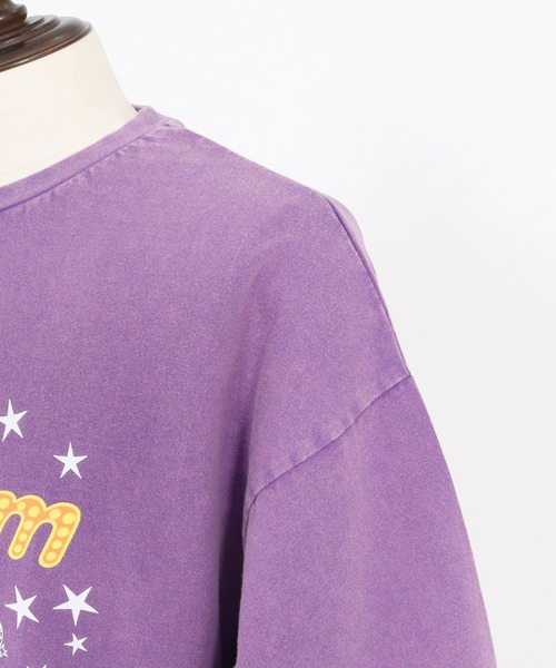 ADAM PATEK（アダムパテック）の「【ADAMPATEK/アダムパテック】disco logo short sleeve T/ディスコロゴプリントT（Tシャツ/カットソー・レディース・パープル/ホワイト/ブラック・1/2）」の14枚目の写真