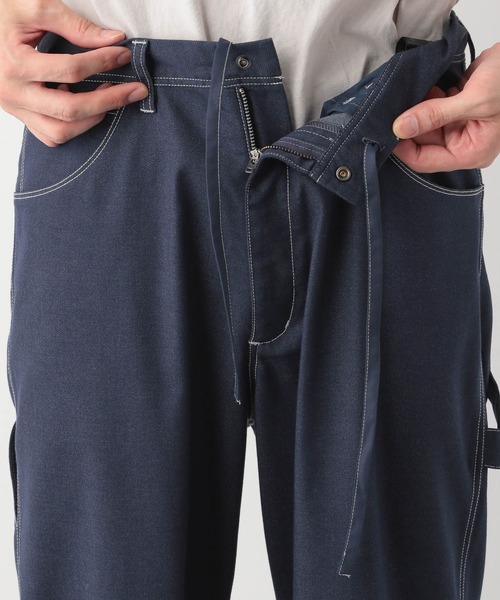 GLOBAL WORK（グローバルワーク）の「クリーンデニムペインターパンツ/CLEAN MODE/319861（デニムパンツ・メンズ・ダークブルー/ネイビー・SMALL/LARGE/X-LARGE/MEDIUM）」の14枚目の写真