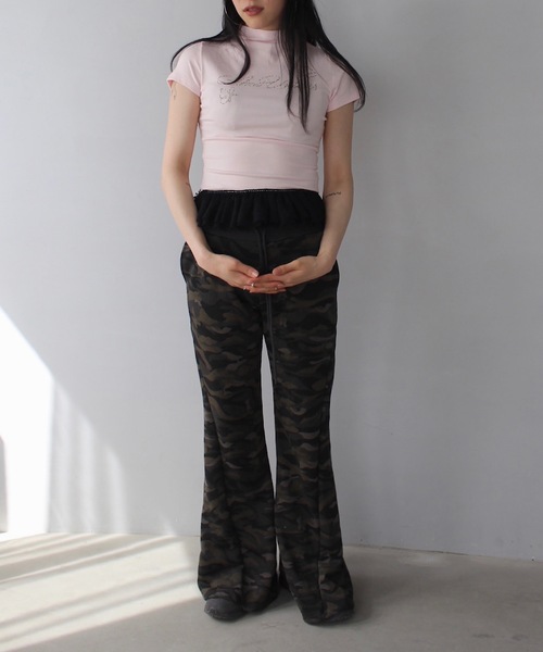 SANSeLF(サンセルフ)の「【SANSeLF】カモフラ柄リラックスフレアパンツ sanw25s065(その他パンツ・レディース・カモフラージュ・FREE)」の7枚目の写真